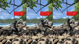 Атмосфера пляжей Kata и Karon Phuket береговая морская рыбалка и сильные волны у побережья