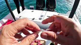 Каранкс на 24 г стик морская рыбалка на Пхукете и сашими своими руками прямо в лодке