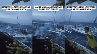 Даже при сильном ветре pirata все равно клюет упрямая рыбалка на моря Филиппин