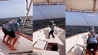 Морская рыбалка в Salalah Oman тунец на горизонте и тяжёлый троллинг за линией рифа