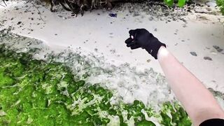 Морская рыбалка на Мальдивах в водах полных grouper тропический остров и тёплое синее море