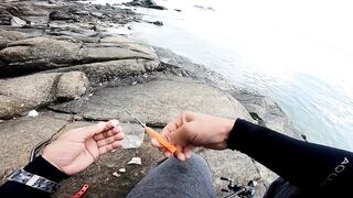 Koh Samet shore fishing вечерние забросы с пирса и камней на небольшом тайском острове