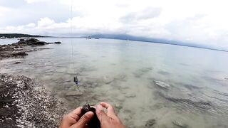 Koh Samet shore fishing вечерние забросы с пирса и камней на небольшом тайском острове