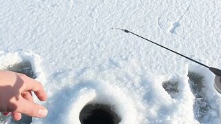Первый лёд - быстрая мормышка и удивительный способ ловли карася на зимней рыбалке