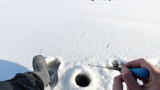 Первый лёд - быстрая мормышка и удивительный способ ловли карася на зимней рыбалке