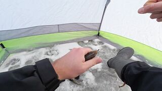 Первый лёд - быстрая мормышка и удивительный способ ловли карася на зимней рыбалке