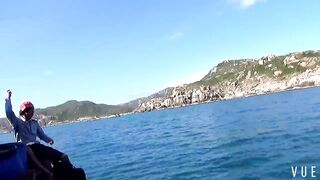 Рыбалка у узкого входа в Cam Ranh Bay сильное течение и выход рыбы к камням