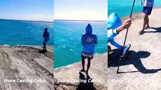 Shore casting Ronda Wharf Cebu первые забросы с причала и радость от первого морского трофея