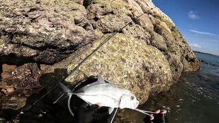 Talakitok Sa Umaga ультралайт рыбалка в Cebu по утреннему морскому хищнику на тонкие снасти