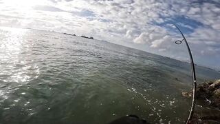 Talakitok Sa Umaga ультралайт рыбалка в Cebu по утреннему морскому хищнику на тонкие снасти