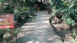 Cebu resort морская рыбалка на территории отеля и вечерние забросы с пирса у волнореза