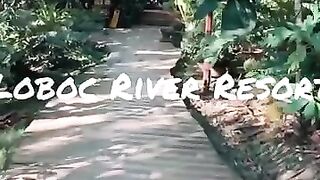 Cebu resort морская рыбалка на территории отеля и вечерние забросы с пирса у волнореза