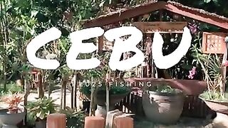 Cebu resort морская рыбалка на территории отеля и вечерние забросы с пирса у волнореза