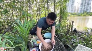 Челлендж 7 дней рыбалки на реке Сайгон, день 4 на новой очищенной точке