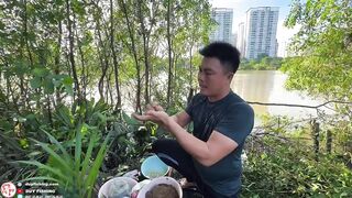 Челлендж 7 дней рыбалки на реке Сайгон, день 4 на новой очищенной точке