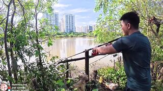 Челлендж 7 дней рыбалки на реке Сайгон, день 4 на новой очищенной точке