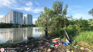 Челлендж 7 дней рыбалки на реке Сайгон, день 4 на новой очищенной точке