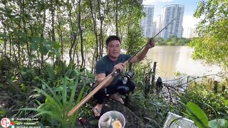 Челлендж 7 дней рыбалки на реке Сайгон, день 4 на новой очищенной точке