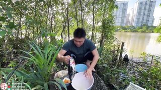 Челлендж 7 дней рыбалки на реке Сайгон, день 4 на новой очищенной точке