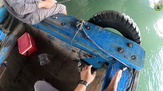 Phan Thiet жирная точка по cá rìa и cá nâu рыбалка с пирса когда клюет почти на каждый заброс