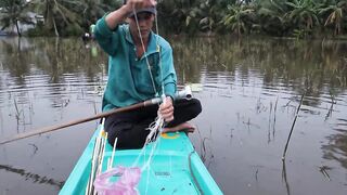 Соктранг Вьетнам: ночная донная рыбалка на поставушки и первый речной монстр