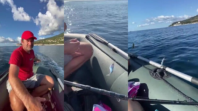 Гурзуф под вечер - морская рыбалка в Гурзуфе с надувной лодки