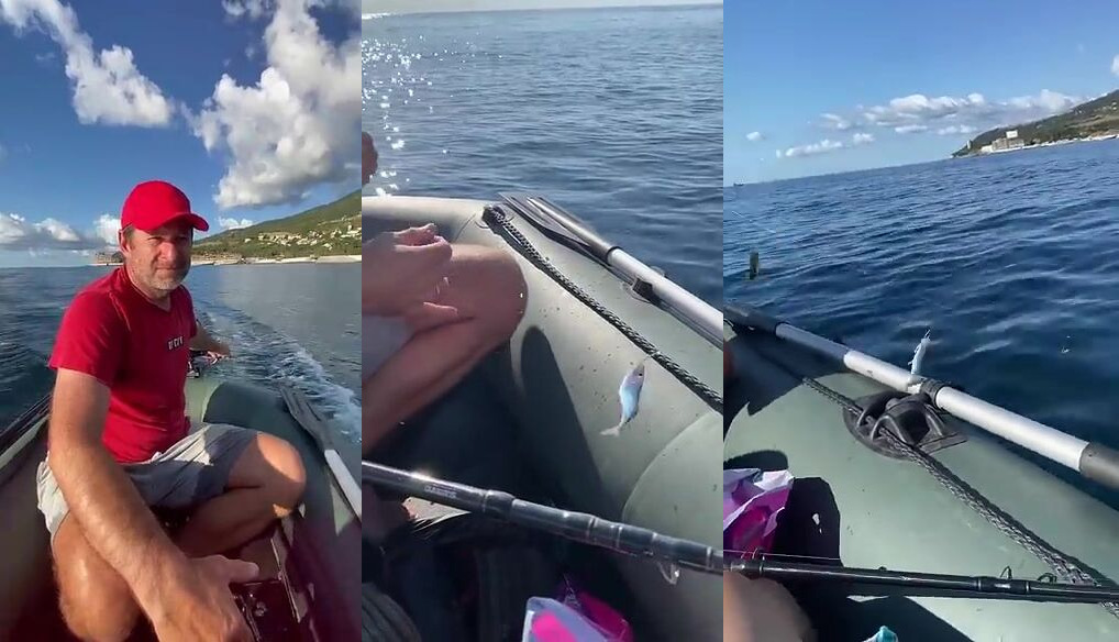 Гурзуф под вечер - морская рыбалка в Гурзуфе с надувной лодки