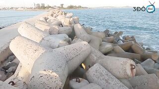 Морская рыбалка у входа в порт Phan Thiet сильное течение и активная рыба