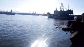 Рыбалка Phan Thiet Binh Thuan берег лодка и первые поклёвки при закате