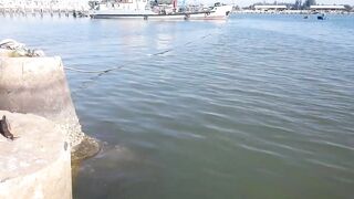 Рыбалка Phan Thiet Binh Thuan берег лодка и первые поклёвки при закате