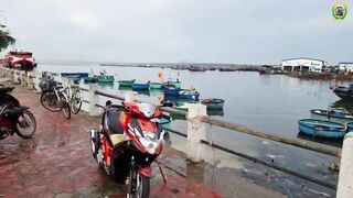 Phan Thiet мост в центре города делаем точку под рыбалку по cá rìa и cá nâu клев без перерыва