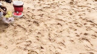 Ловля песчаного бычка biển Phan Thiet прибрежная донная рыбалка у волнореза