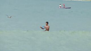 Jimbaran рыбалка на серфборде нестандартные забросы прямо с доски у волны