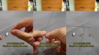 Супер простой монтаж для морской рыбалки универсальная оснастка с крючками за пару минут