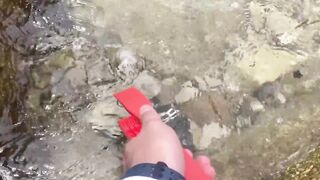 Спиннинг в Китае остров Хайнань береговая рыбалка по морскому хищнику у камней