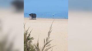 Такие сети видели морская рыбалка на Хайнане огромные стенки из лески прямо вдоль пляжа