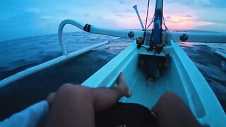 Морская рыбалка у берегов Бали - шторм, джиг с 250 метров и охота за трофейной рыбой