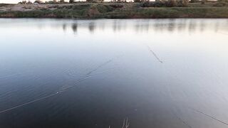 Вечерний клев в Керчи закат над морем и частые поклевки на набережной