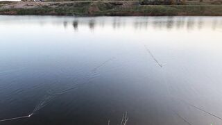 Вечерний клев в Керчи закат над морем и частые поклевки на набережной