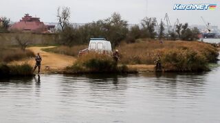 Керчане ловят саргана длинноносый хищник на лёгкой снасти у пирса