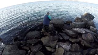 Керченский пролив береговая ловля саргана длинные забросы в сторону моста