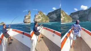 Эта рыба на Бали дерётся яростно морская рыбалка когда каждый выход в океан как бой