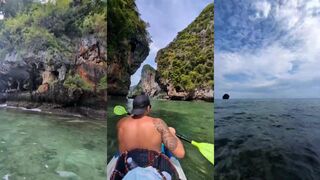 Фантастический каяк тур в Krabi по лагунам скалам и местам где хочется бросить спиннинг