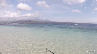 Страйк на нетронутом споте морская рыбалка на западном Бали vlog mancing 34