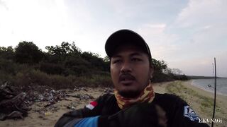 Страйк на нетронутом споте морская рыбалка на западном Бали vlog mancing 34