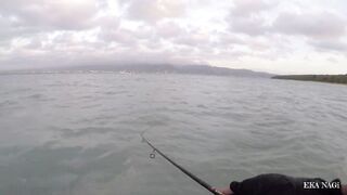 Страйк на нетронутом споте морская рыбалка на западном Бали vlog mancing 34