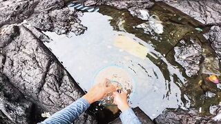 Первая рыбалка на побережье Karangasem Bali красивый вид и частые поклевки