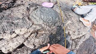 Первая рыбалка на побережье Karangasem Bali красивый вид и частые поклевки