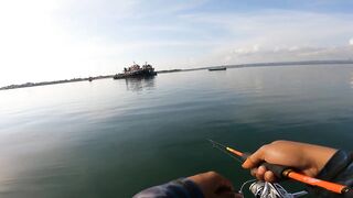 Опасно крутой spot в Benoa Bali морская рыбалка где клюют только крупные babon