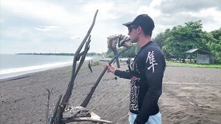 Рыбалка в кратере вулкана Батур необычная рыбалка на Бали с видом на Агунг